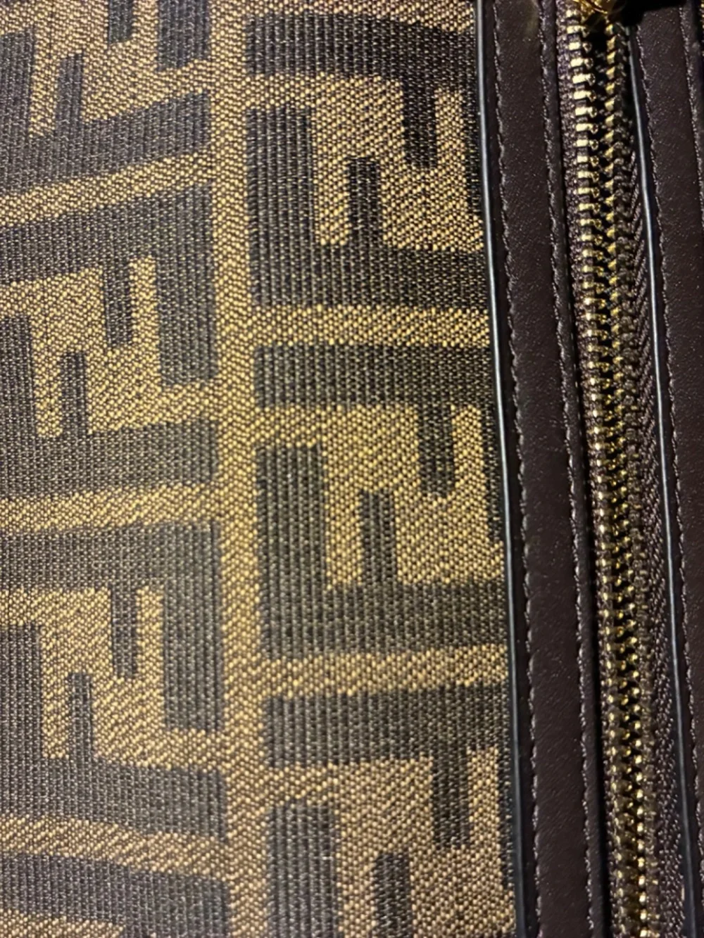 Fendi Baguette Tobacco Brown Jacquard Bag - Picture 9 of 11